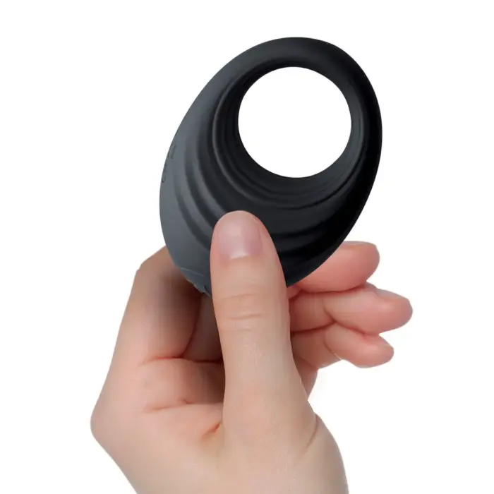 Spire - Vibrējošs dzimumlocekļa gredzens – melns Foto 14