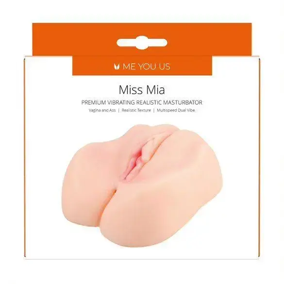 Me You Us Miss Mia Premium vibrējošs reālistisks masturbators – miesas krāsa