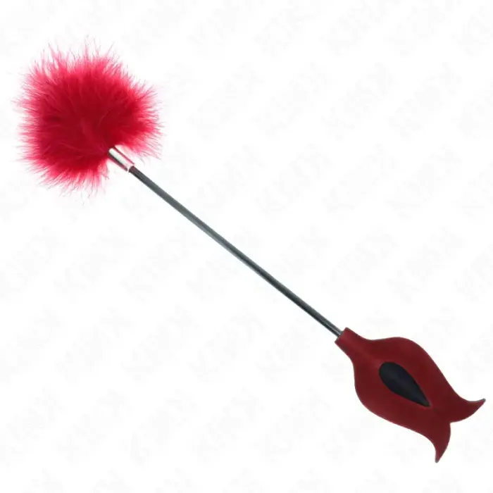 KINK Tickle Feathers шлёпалка в форме розы 8 cm – аксессуар для сенсорных игр
