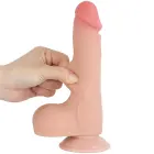 Sliding Skin kahekihiline dildo – 19 cm (7.5″) – Nahavärv — Foto 6