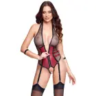 Cottelli BONDAGE Body Bondage – Black/Red – M — Photo 2
