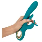 Sweet Smile кролик-вибратор с функцией толчков и стимуляцией язычком – 25 cm (10″) – розовый — Фото 11
