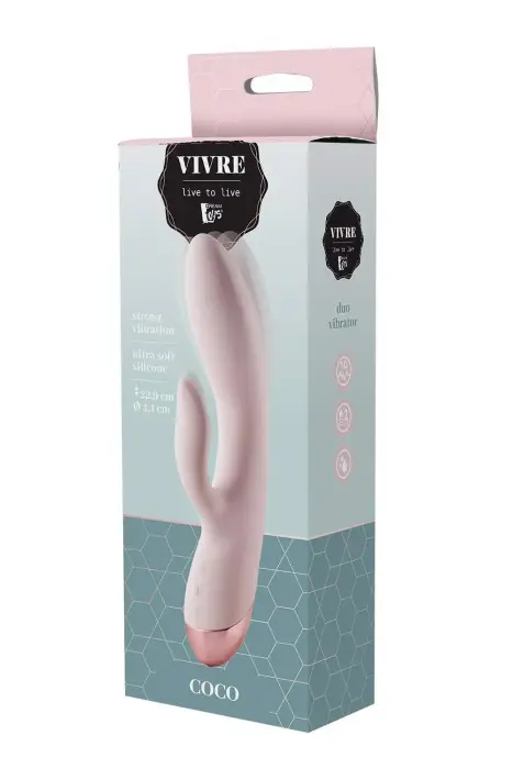 VIVRE DUO VIBE COCO Couples Vibrator – 22.9 cm (9″) – Pink