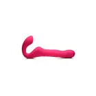 Mighty-Thrust bezsiksnu strapon vibrators ar tālvadības pulti – 24 cm (9.5″) – rozā — Foto 2