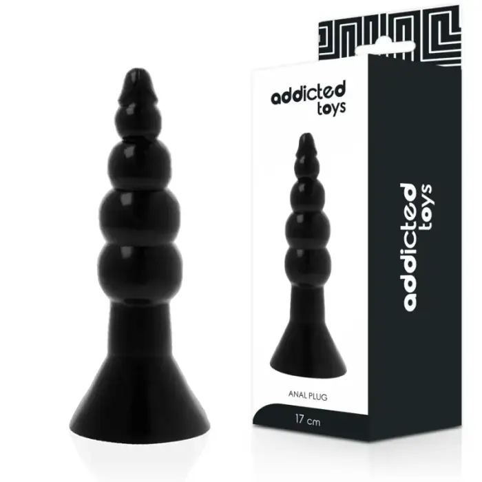 Addicted Toys анальная пробка 17 см – черный
