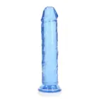 Taisns reālistisks dildo ar piesūcekni – 22 cm (8.7″) – Caurspīdīgs Foto 7
