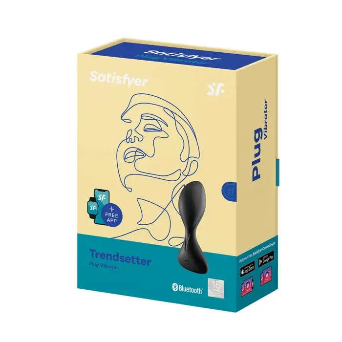 Trendsetter Vibrating Butt Plug – 12 cm – Black