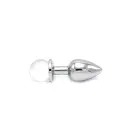 Anālais spraudnis ar caurspīdīgu lodveida dārgakmeni – 8.8 cm (3.5″) — Foto 8