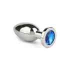 Jeweled Anal Plug – L – Blue — Photo 1