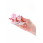 Cosmic Glams 2-Piece Kit – liquid silicone anal trainer set with sparkling glass marble – pink — Photo 4