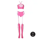 Two Piece with Crop Top and Stockings - Pink - XS/XL Foto 6