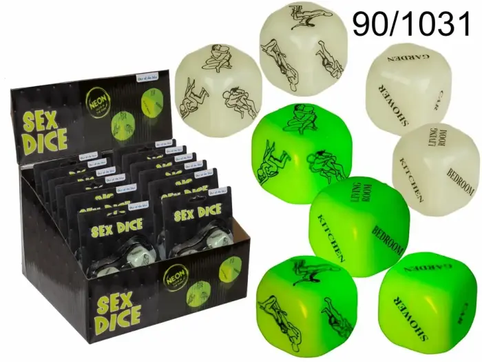 Kamasutra Glow-in-the-Dark Dice Set – Couples Game