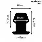 Addicted Toys dobais anālais spraudnis L – 10.4 cm – melns — Foto 4