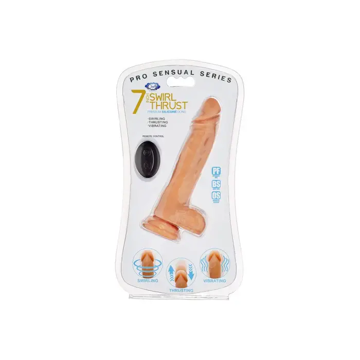Pro Sensual Swirl Thrust вибратор – 18 cm (7″)