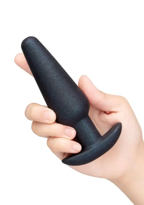 Butties Hefty ar svaru silikona anālais spraudnis – Melns – 18 – 20 cm Foto 4