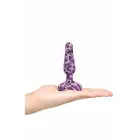b-Vibe Novice Leopard Plug – kompaktiškas vibruojantis silikoninis kištukas, 15 programų, 10 cm — Nuotrauka 5