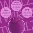 Skins Rose Buddies The Rose Twirlz – kompakts silikona vibrators – rozā — Foto 5