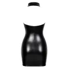 Noir Handmade – мини-платье из powerwetlook с халтером и прозрачными мерцающими чашками – чёрное – XL — Фото 8