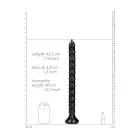 Žvynuotas analinis gyvatės dildo – 40 cm (16″) – Juodas — Nuotrauka 4