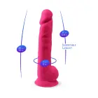 Silexd реалистичный дилдо – 38 cm (15″) – Розовый — Фото 7
