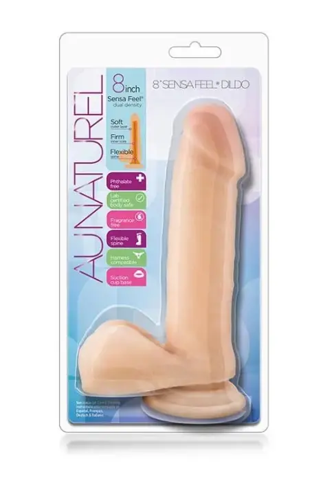 Au Naturel Realistic Dildo – 20 cm (8″) – Skin