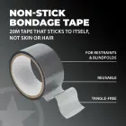 Ouch! PVC Silver Non-Stick Bondage Tape 20 m — Photo 5
