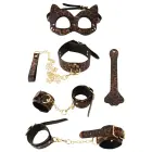 Bad Kitty Fesselset Leo – бондажный комплект – искусственная кожа – леопардовый принт — Фото 11