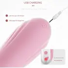 Hannah truša vibrators ar mēles stimulatoru – 18 cm (7″) – rozā — Foto 3
