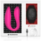 Wearwatch Dual Technology porų vibratorius su WatchMe nuotolinio valdymo laikrodžiu – fuksija/juoda — Nuotrauka 6