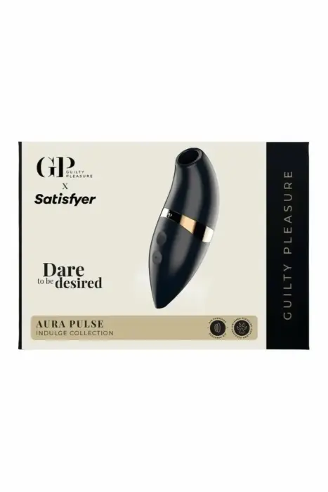 Guilty Pleasure Aura Pulse by Satisfyer – gaisa pulsa stimulators – silikons – 11 programmas – uzlādējams