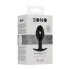 SONO No.89 silikoninis analinis kištukas su kinetiniu kamuoliuku – 8.3 cm (3.3″) – Juodas — Nuotrauka 2