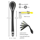 Penisplug vibrējošs lokans urētras spraudnis – 13.5 cm – caurspīdīgs — Foto 9