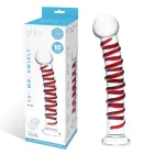 Glas Mr. Swirly stikla dildo – 25.5 cm (10″) – caurspīdīgs — Foto 8