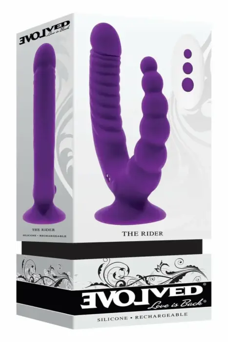 EVOLVED THE RIDER Dual-Ended Intimate Machine – remote – waterproof – silicone