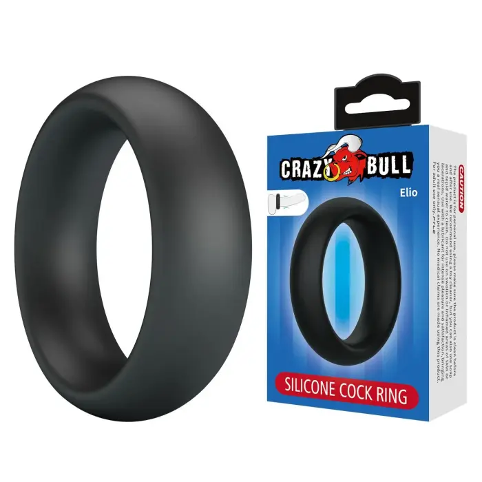 Crazy Bull Elio – silikoonist peenis võru – must