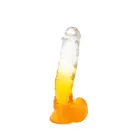 Kiotos Cox Color дилдо – 22.5 cm (9″) – Прозрачный/Желтый — Фото 2