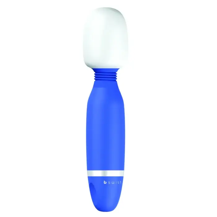 B Swish Bthrilled Denim wand masāžas vibrators – 20 cm – zils