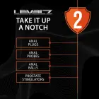 LEVELZ Rippled с жесткой петлей силиконовый стимулятор простаты – M – Черный — Фото 7