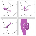 Divu funkciju lokāms truša vibrators – 22.3 cm (8.8″) – rozā — Foto 12