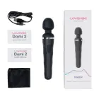 Domi 2 - с управлением через Bluetooth app мини wand вибратор - черный — Фото 3