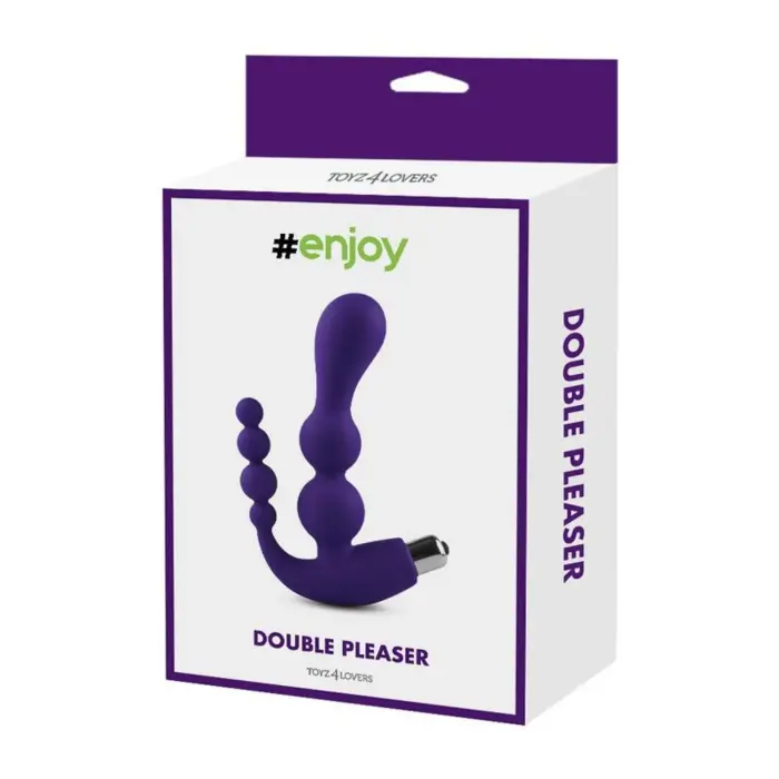 Vibrējošs anālais dildo – 15.5 cm – Violets Foto 5