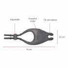 ONINDER PAMPA Rechargeable Adjustable Cock Ring with App Control – Black — Photo 4