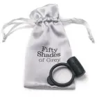 Fifty Shades of Grey Yours and Mine silikona vibrējošs dzimumlocekļa gredzens – melns — Foto 4