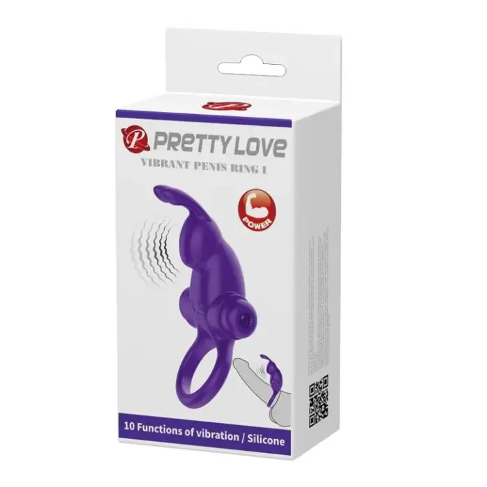 PRETTY LOVE – Вибрирующее кольцо для члена – фиолетовый