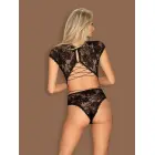 Obsessive Peonia bodi – must – L/XL — Foto 4