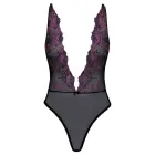 Kissable Floral Embroidered Mesh Bodysuit – Black – L/XL — Photo 4