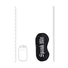 Spank Me - Printed Satin Mask - Black Foto 8
