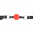 KINK Red TPE Ball Gag 4 cm – Adjustable Strap — Photo 1