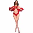 CHILIROSE CR 4885 punased pitsist avatud disainiga stringid – XL — Foto 1
