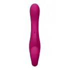 Wibrator-Suki be dirželių strap-on vibratorius – 22 cm (8.7″) – rožinis — Nuotrauka 7
